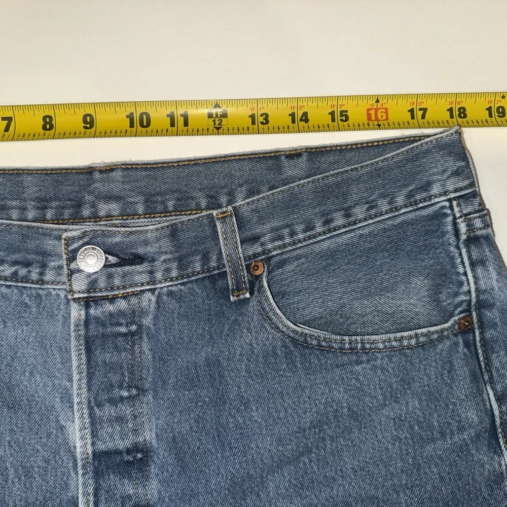 Levi’s 501 Jeans 38x38 (36x34) Button Fly Medium Wash Straight Leg Western